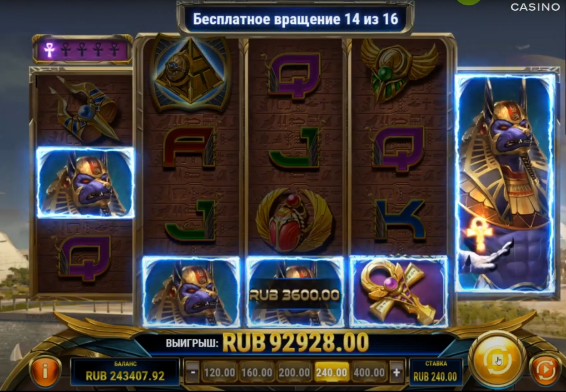 Ankh of Anubis от провайдера Play'n Go